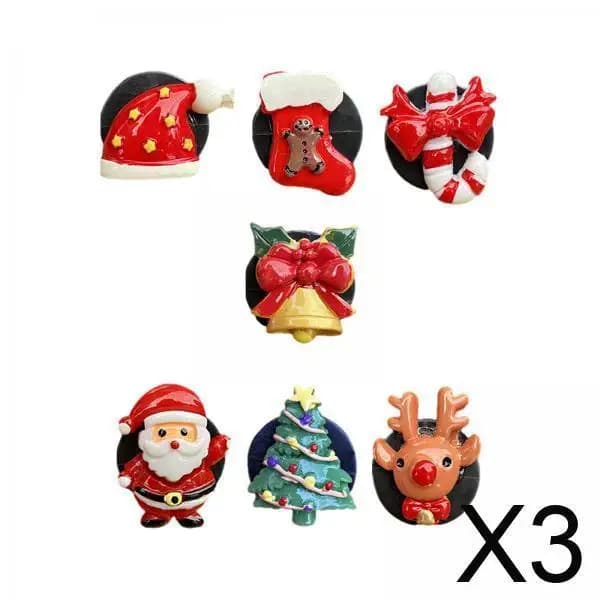 Resin Christmas Car Deodorant Slice Clip Cute Interior Car Decoration for Car Air Conditioner