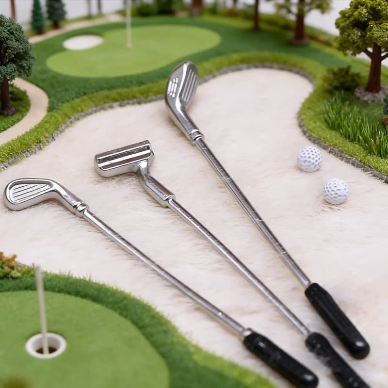Set da Golf in Miniatura Fai-da-Te, Modello Decorativo per Shadow Box, Giardini delle Fate o come Pezzo da Collezione Unico