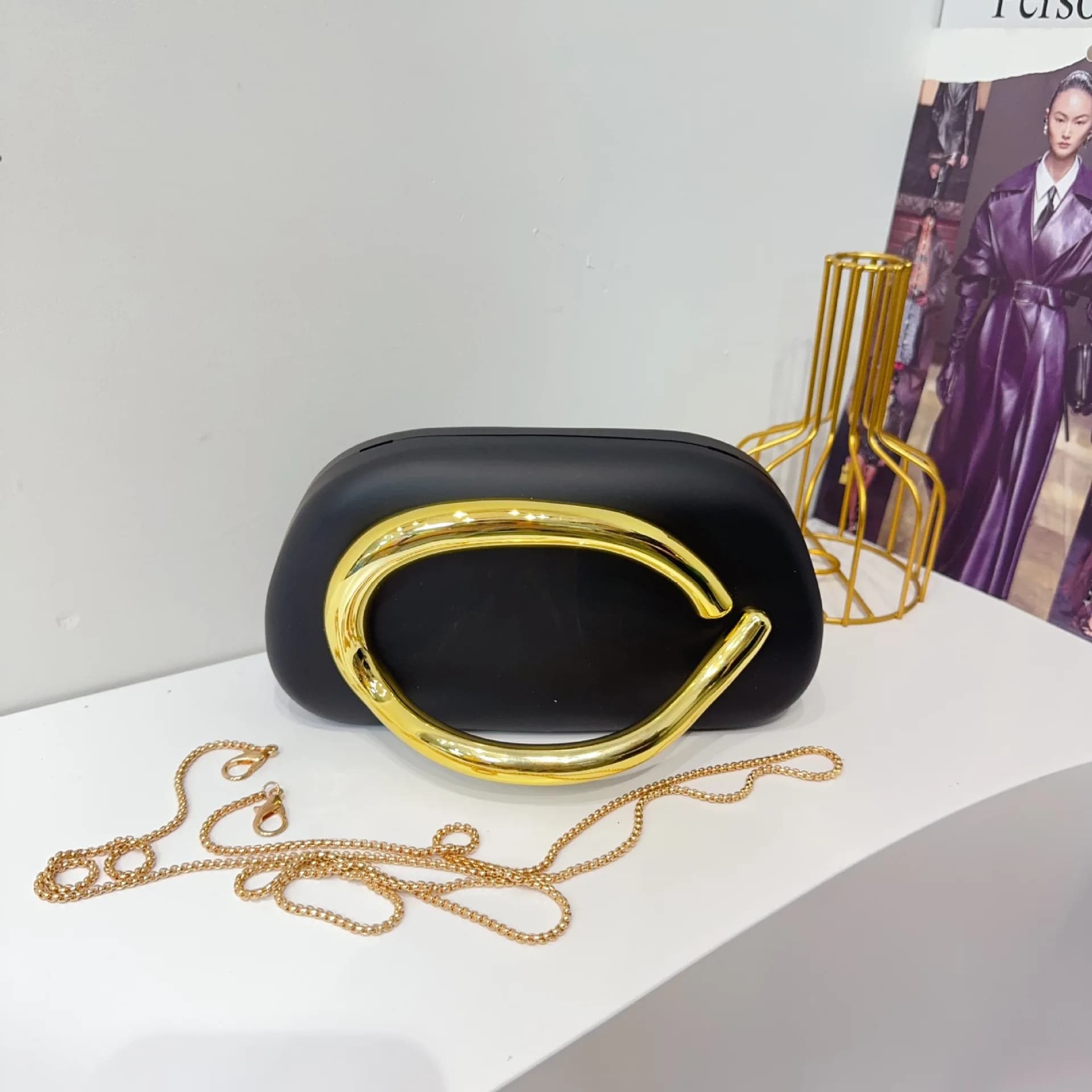 Evening Bag Clutch Purses for Women Ladies Formal Dressy Party Handbag Wedding Shoulder Bag Crossbody Trendy Decoration Handbag