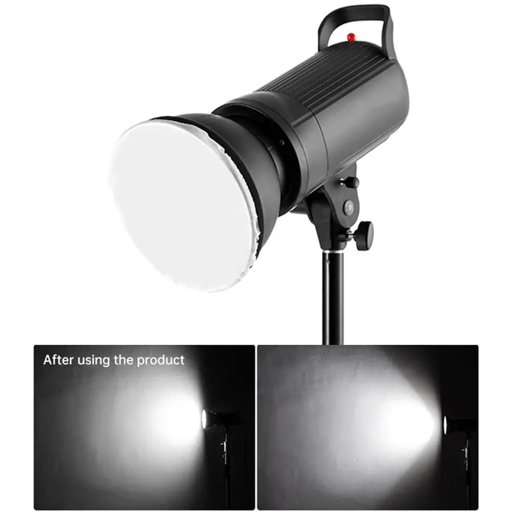 Calzino diffusore di luce soffusa 7 "18 cm Copertura protettiva per luce soffusa Studio Strobe Bowen Mount Riflettore standard Fotografia Flash 55 °