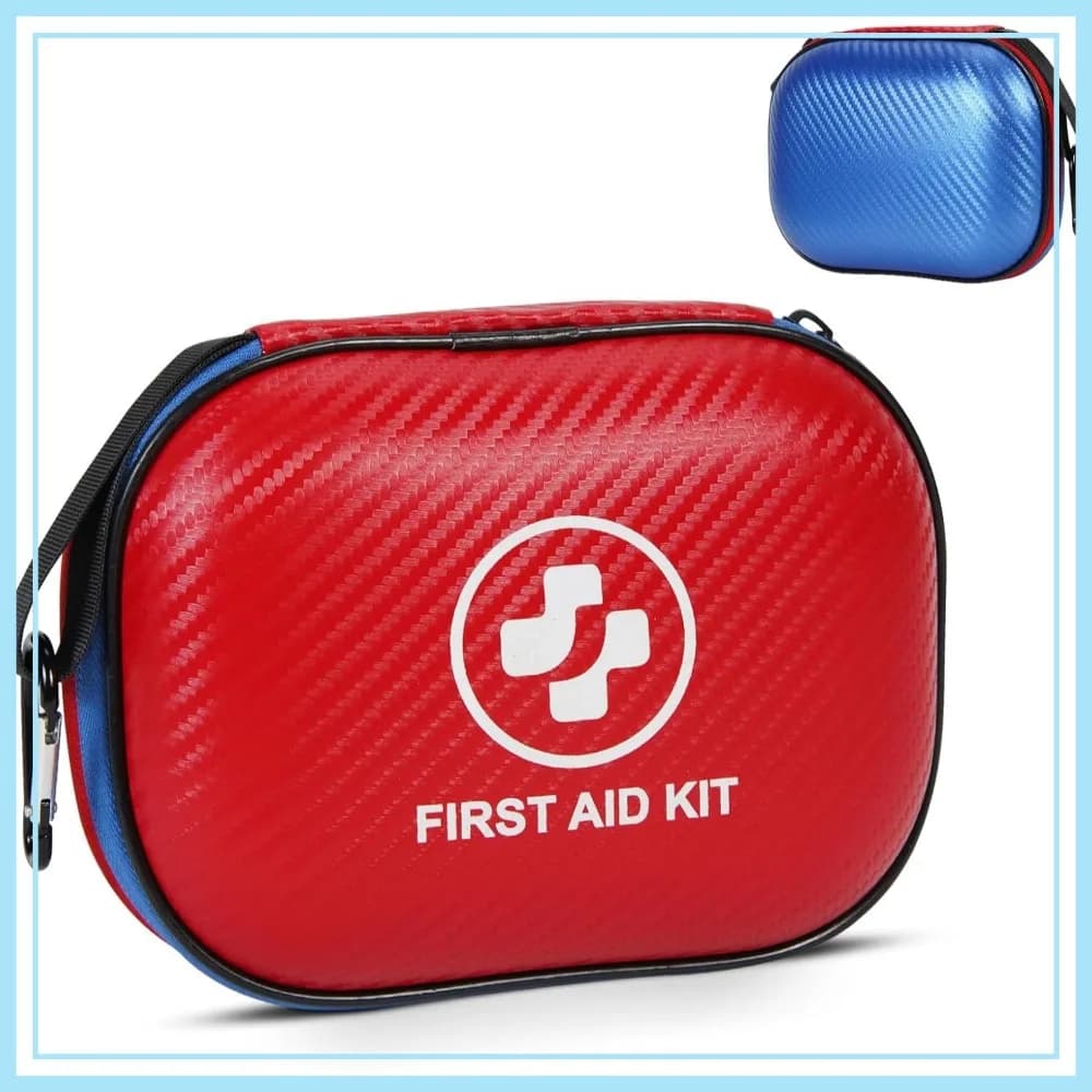 Kit di Pronto Soccorso da 185 Pezzi, Forniture di Emergenza Impermeabili per Casa, Auto, Viaggi e Attività all'Aperto - Valigetta Rigida Portatile