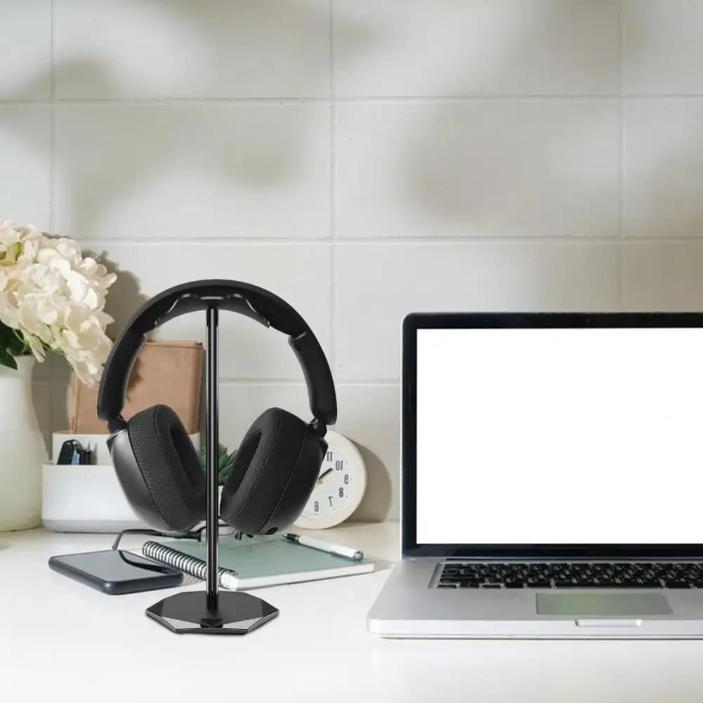 Easy Assembly Headphone Stand Gaming Headset Stand Rack with Anti-slip Base Desktop Organizer for Headphones Universal Display