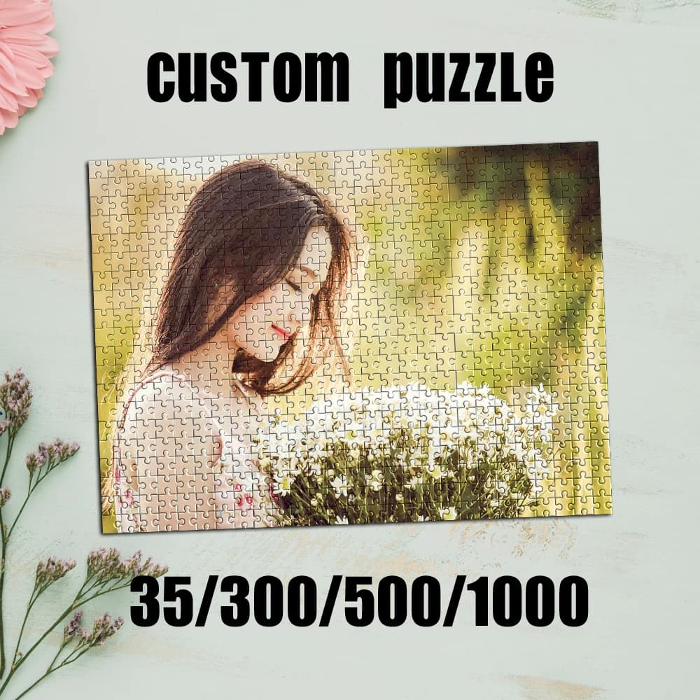 35/300/500/1000 pezzi Puzzle personalizzato con foto selfie, regalo per occasioni speciali, decorazione per la stanza, ornamento raffinato, regali personalizzati.