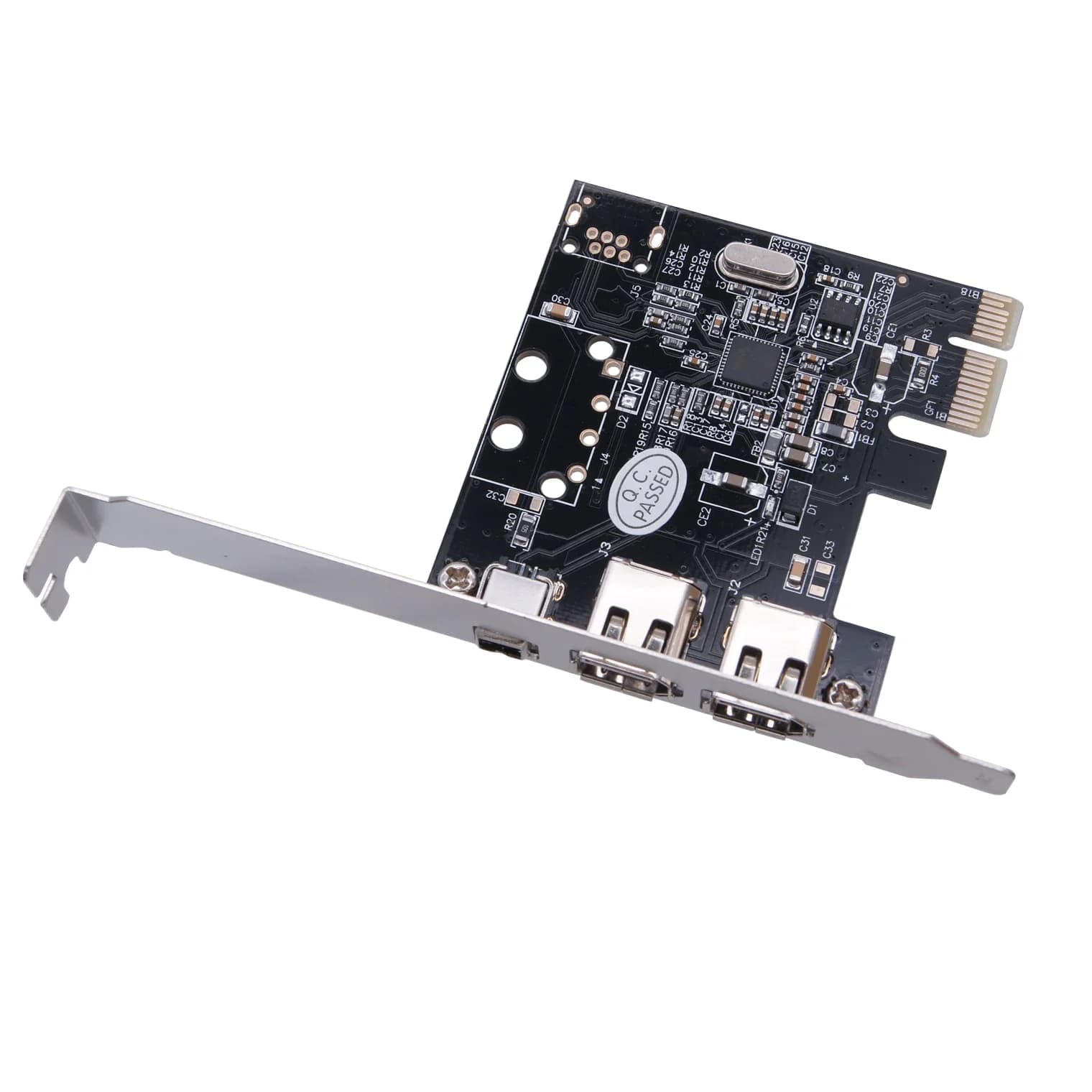 Scheda PCI-E da 1X a 1394 Scheda di acquisizione video DV HD a 3 porte pcie a 1394a 1394b 6pin VT6315N