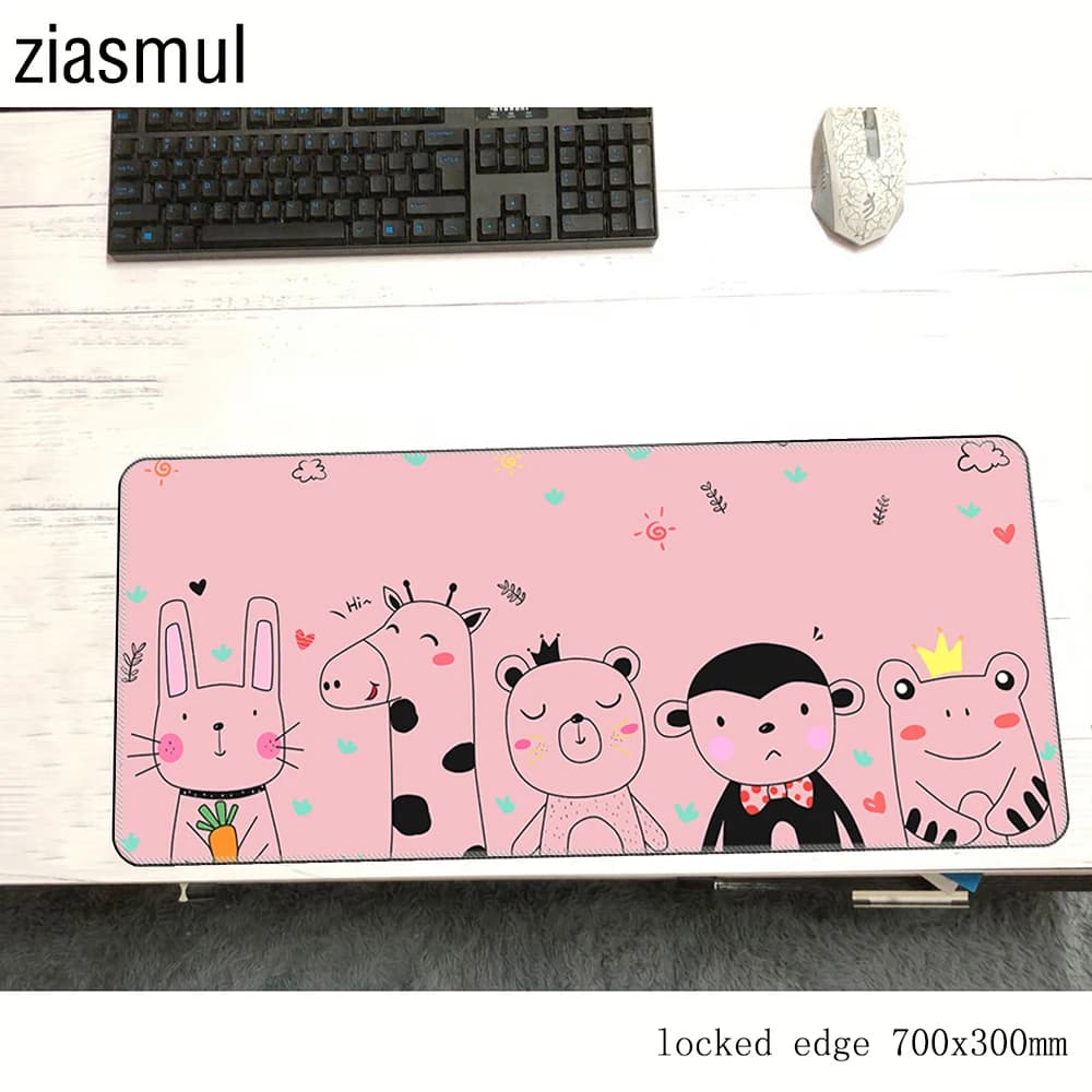 Coniglio carino padmouse 700x300x2mm gaming mousepad gioco poggiapolsi mouse pad gamer esports scrivania del computer tappetino per pc notbook mousemat