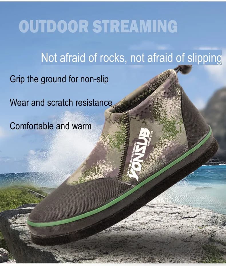 Scarpe da Sub in Neoprene per Sport Acquatici, Snorkeling, Pesca Subacquea, Nuoto, Spiaggia, Drifting e Wading - Mantengono il Calore