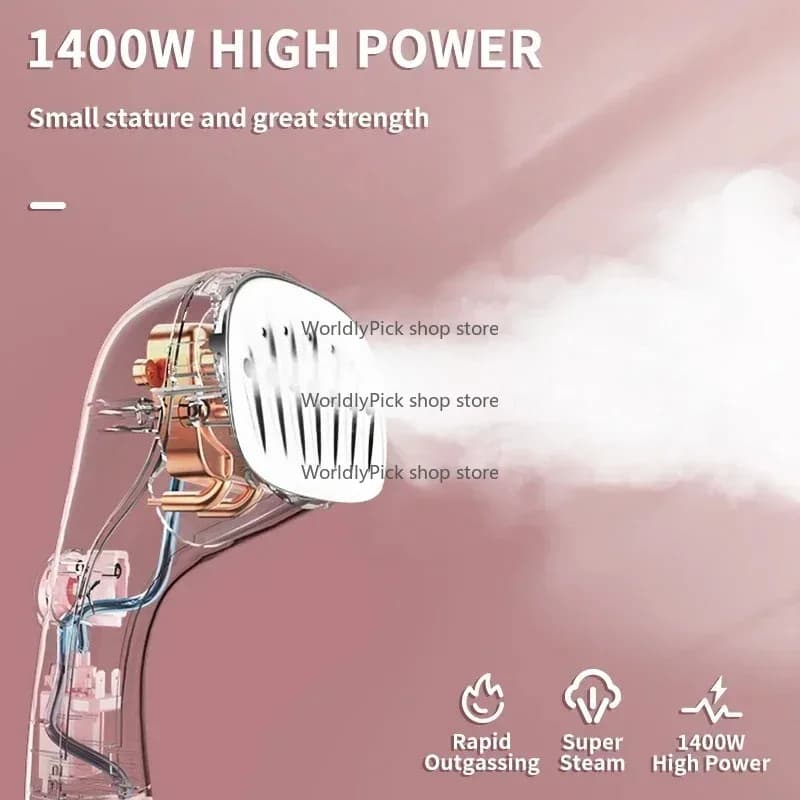 Potente vaporizzatore verticale per indumenti Generatore di vapore elettrico portatile manuale Ferro da stiro Elettrodomestico per sistema di stiratura dei vestiti