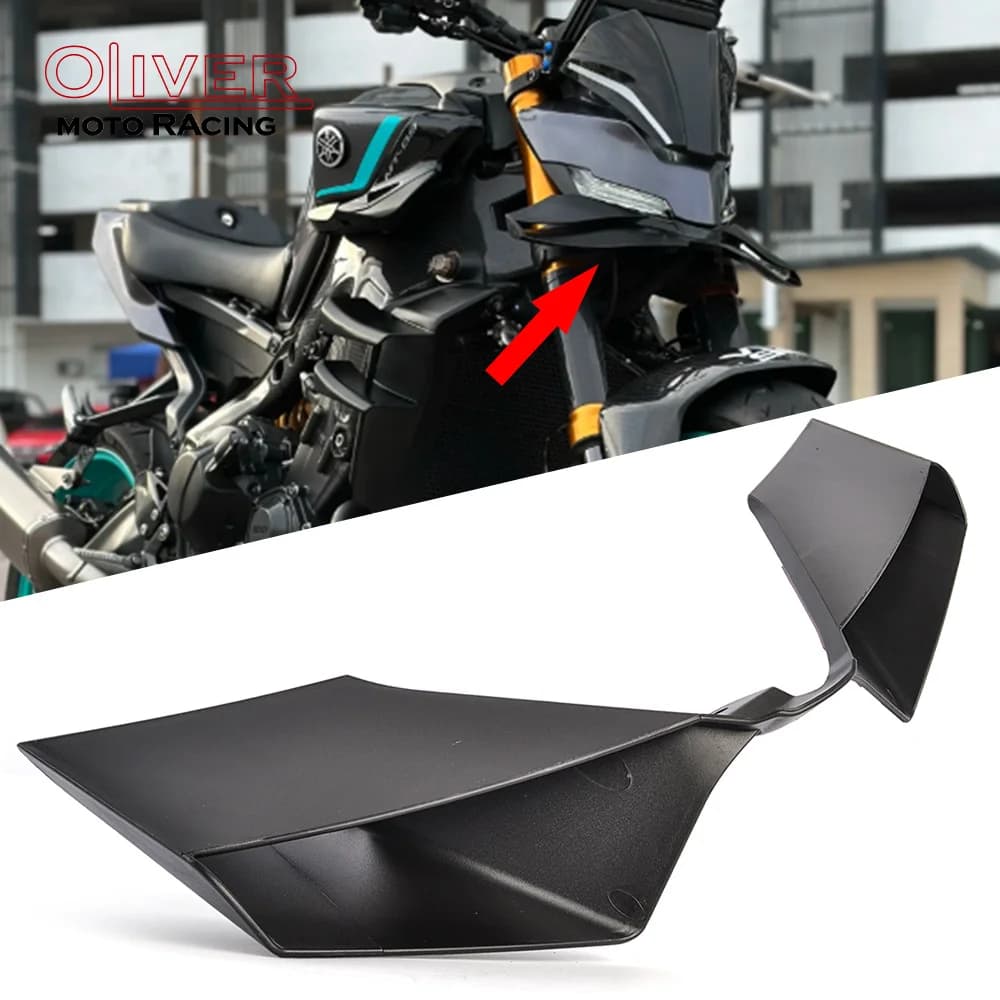 2026 MT-09 Front Spoiler Fit For Yamaha MT 09 MT09 2024 2025 Motorcycle Downforce Naked Frontal Fairing Winglet Aerodynamic Wing