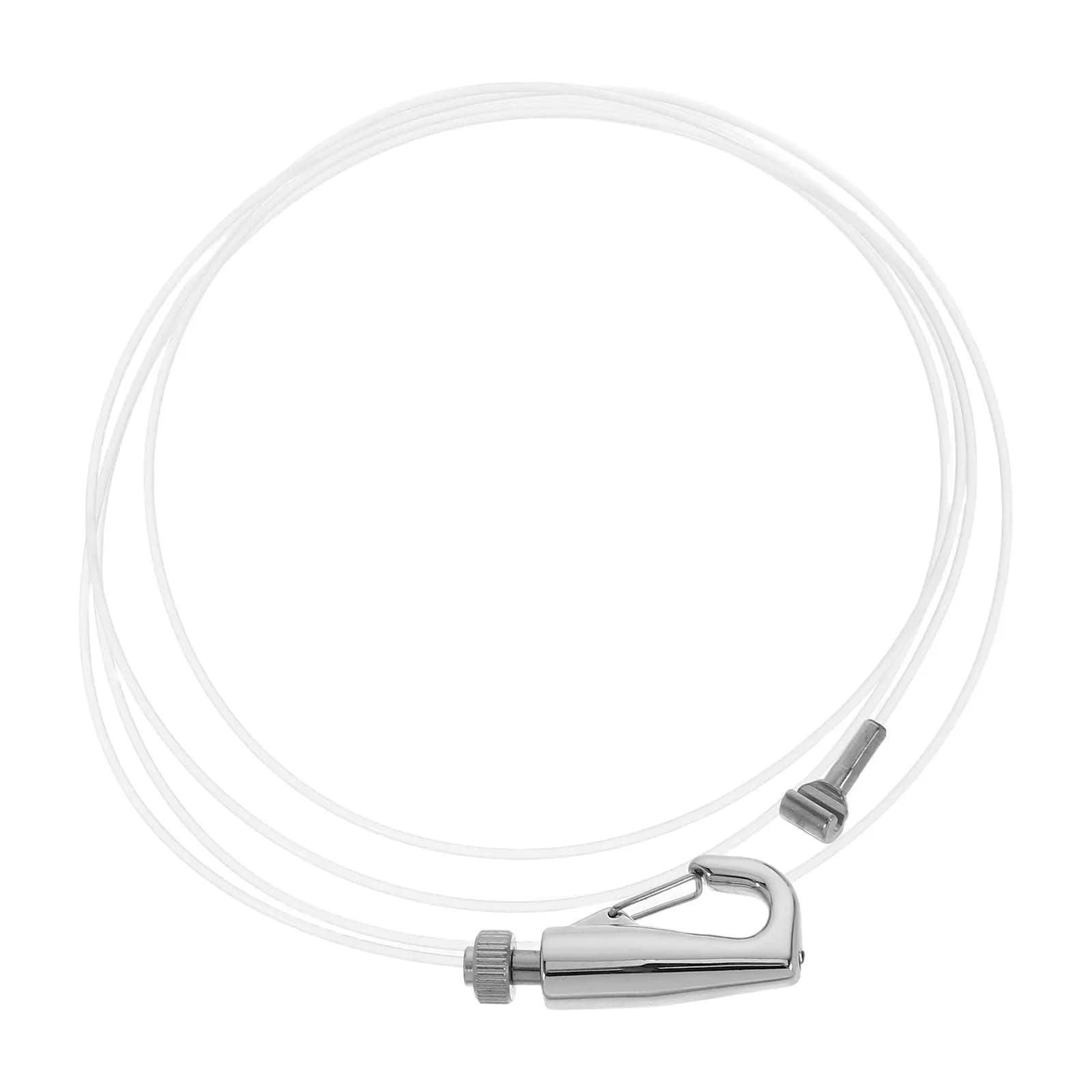 Set di 1 Filo in Acciaio Inox e Nylon Regolabile per Appendere Quadri, Cornici, Specchi, Vasi, da Parete o Soffitto