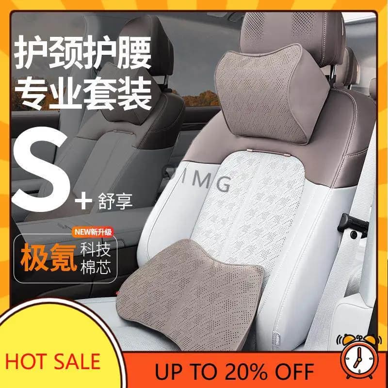 OIMG For 2026 Zeekr 7X 007 009 Headrest Neck Pillow Lumbar Support Cushion Memory Foam Interior Accessories Comfort Support