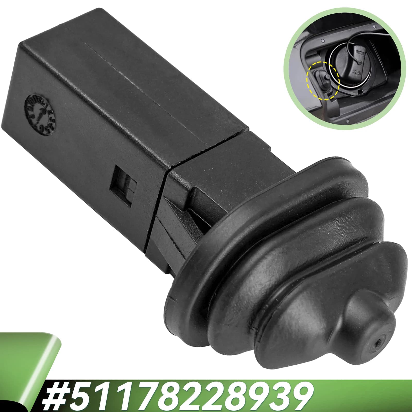 51178228939 Tappo del serbatoio del gas Coperchio del serbatoio Porta del carburante Buffer Iniettore Fermo per BMW X3 X5 X6 E88 E82 E46 E90 E92 E60 535i F18 F10 F11