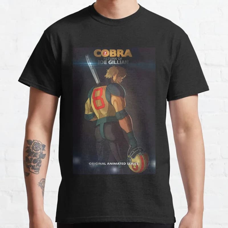 80s vintage Anime Japan Space Adventure Cobra Cartoon Manga Graphic T Shirts large size Adult tops S-6XL