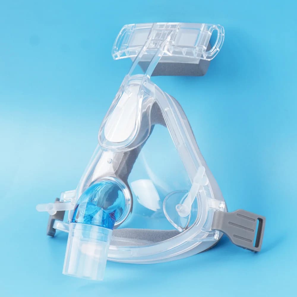 Maschera Nasale per il Sonno, Maschera Facciale Completa per Macchine CPAP, Auto CPAP, APAP, BIPAP, Riutilizzabile, Anti-Russamento