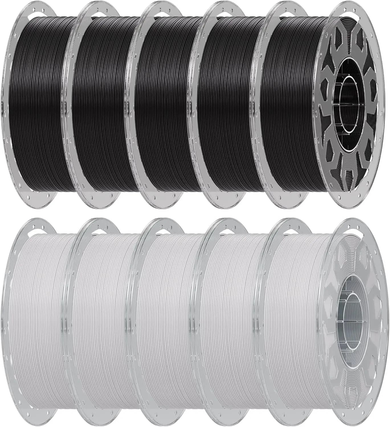 Premium PLA Filament 1.75mm Bundle, Enhanced Toughness, No Warp, High Precision ±0.03mm for Most 3D Printers