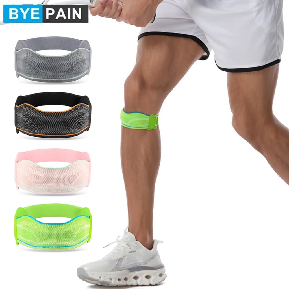 Supporto per Tendine Rotulea con Cuscinetto Rinforzato, Tutore per Ginocchio per Corsa, Allenamento, Sollevamento Pesi, Artrite