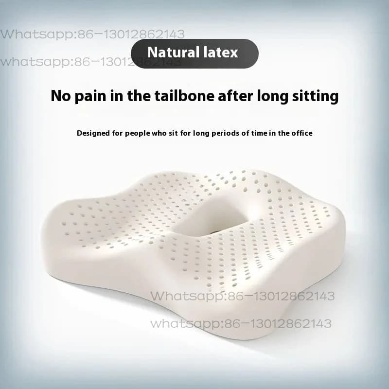 Natural latex office chair cushion, maternity soft home floor mat