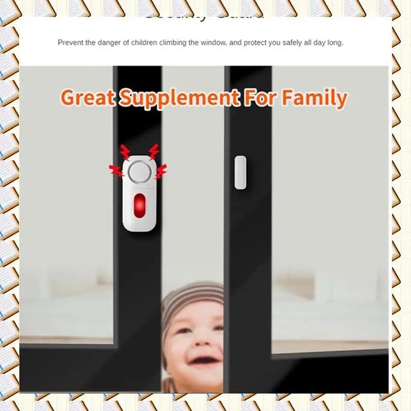 Kit allarme per porte e finestre A14M Kit allarme antifurto multifunzionale Allarme sensore porta con telecomando wireless Sensore porta 130DB