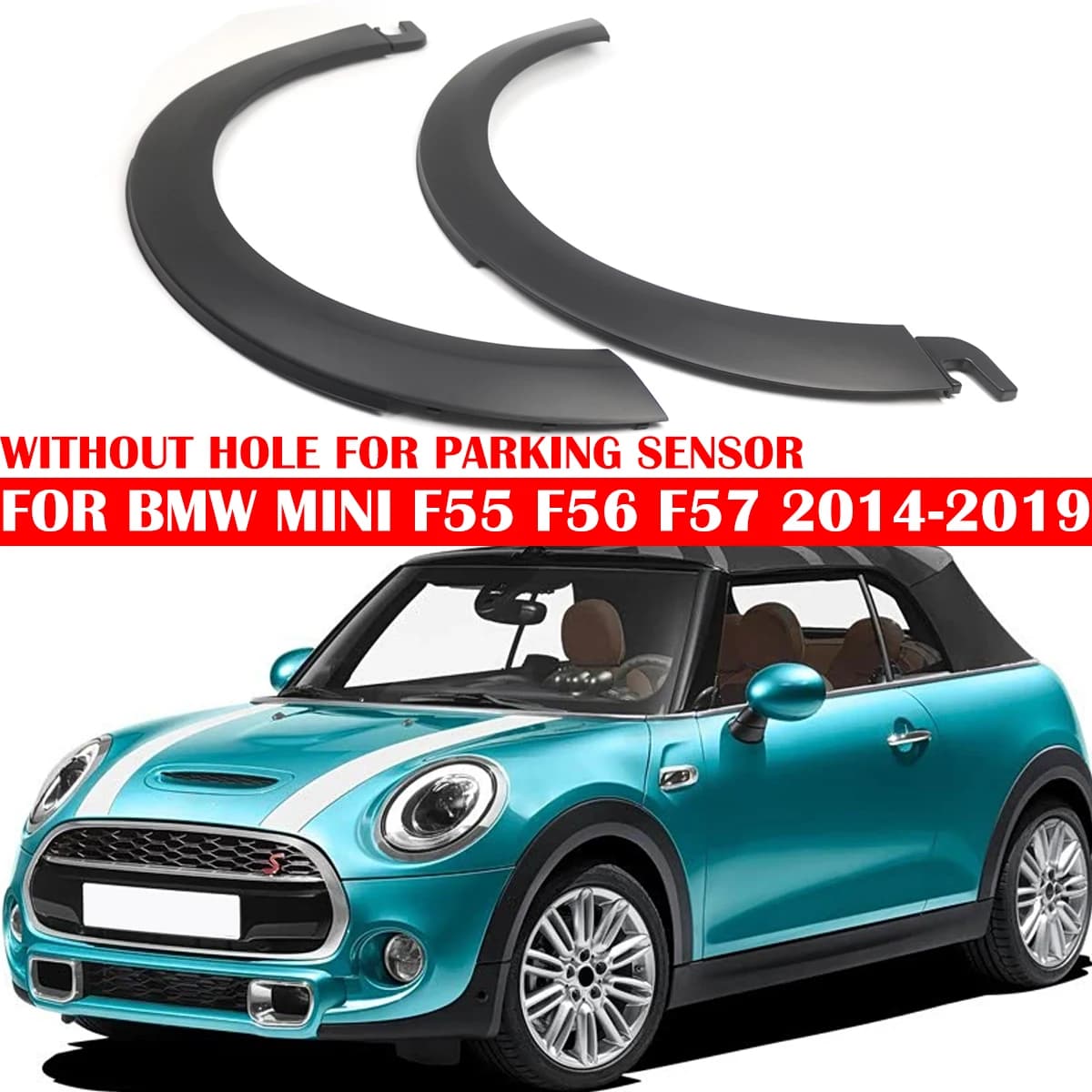 Copertura in gomma per passaruota superiore, ricambio auto per MINI F55 F56 F57 2014-2019 51777300819 51777300820