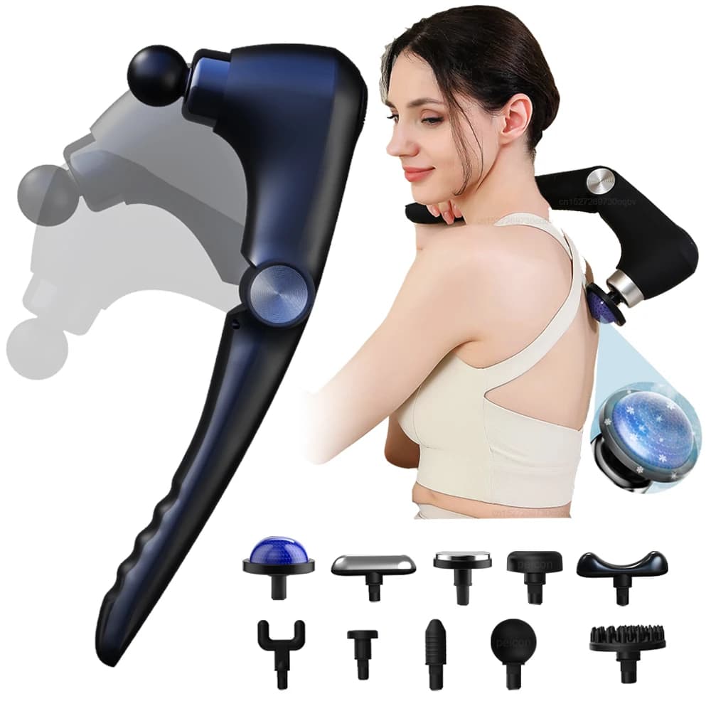 Massage on the shoulders Massage gun Electric wrap massage machine High-frequency body massage for back and waist with extended handle