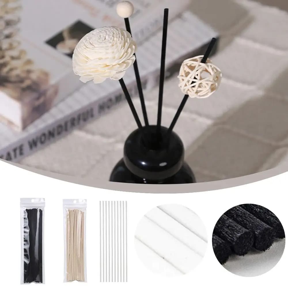 10 Pz/Bag Long-term Fiber Spiedi Spreader Slowly Refreshing Volatile Cold Sleep Essential Oil Diffuser 20/30 cm Diffused fragrance