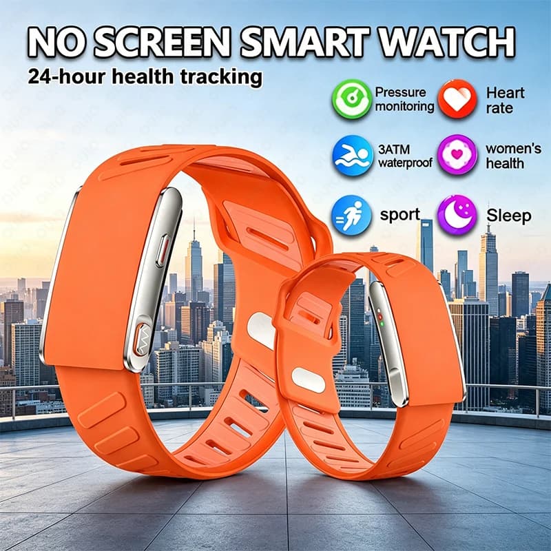 2026 New HRV Smart Bracelet AI Health Analysis ECG Heart Rate Oximeter Step Body Sleep Temperature Monitoring Men Smart Bracelet