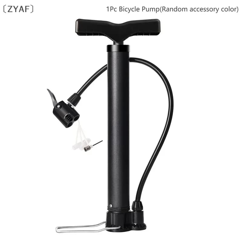 〔DD329〕Pompa per Bicicletta 130 Psi, Gonfiatore a Pedale per Pneumatici, Valvola Schrader e Presta, Gonfiatore per Ciclismo su Strada
