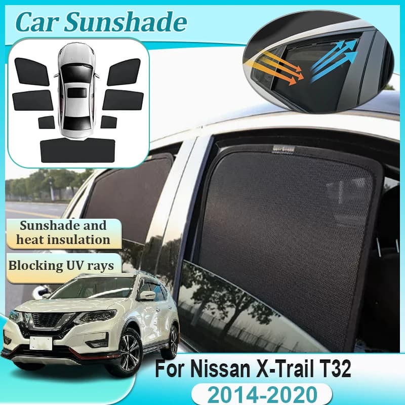 Per Nissan X-Trail Rogue T32 2014-2020 Parasole magnetico Parabrezza Finestra Visiere Strumenti Tenda di isolamento termico Accessori auto
