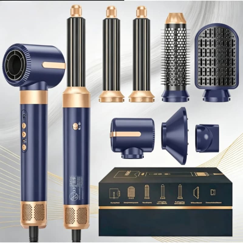 2026 NEW Brushless 7 in 1 Hair Dryer Brush High Speed Ionic Blow Dryer with Diffuser Hot Air Styling Comb Auto Hair Curler