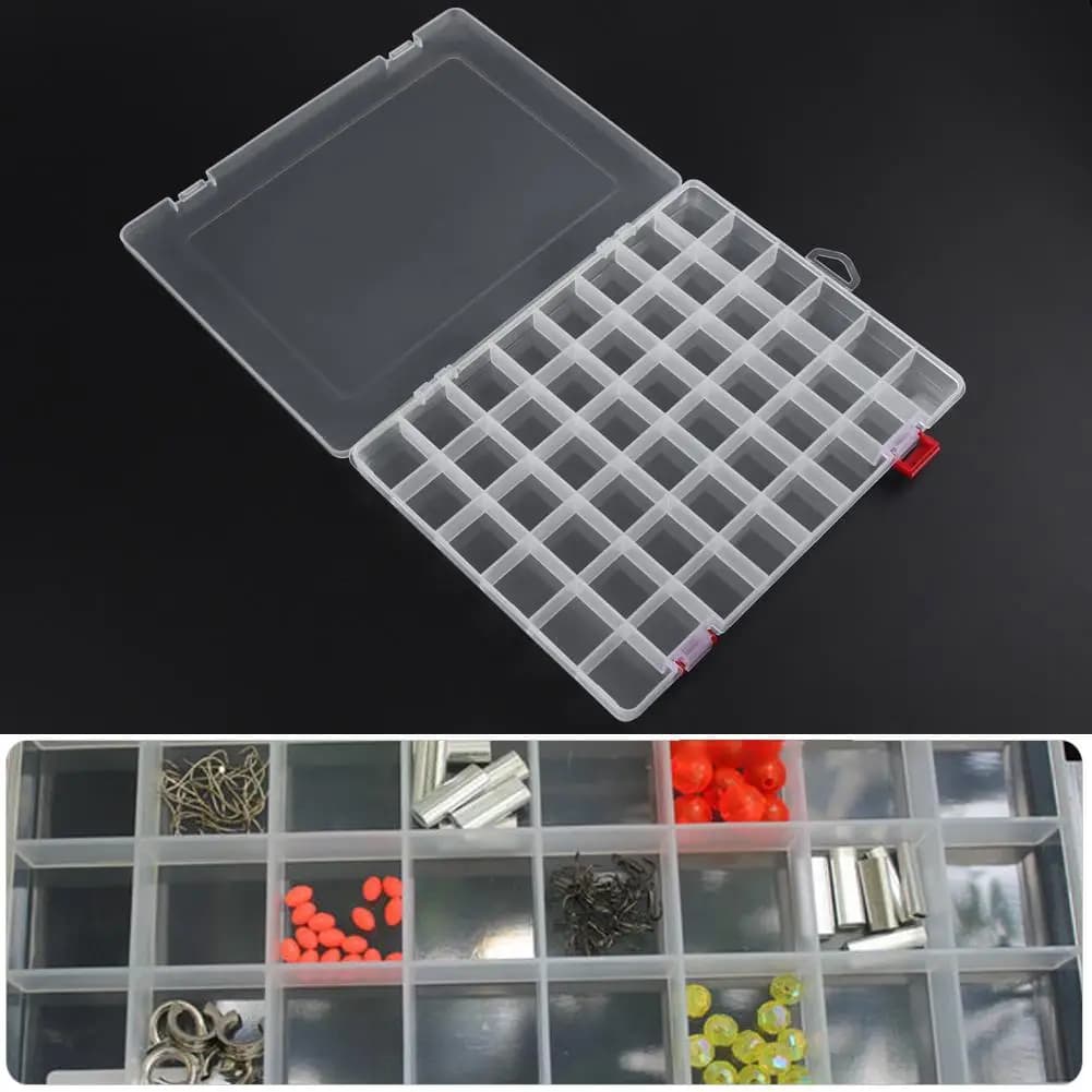 Box Fishing Tools with 48 Parts, Bag for baits, Ami, Cubicles and Fishing Accessories