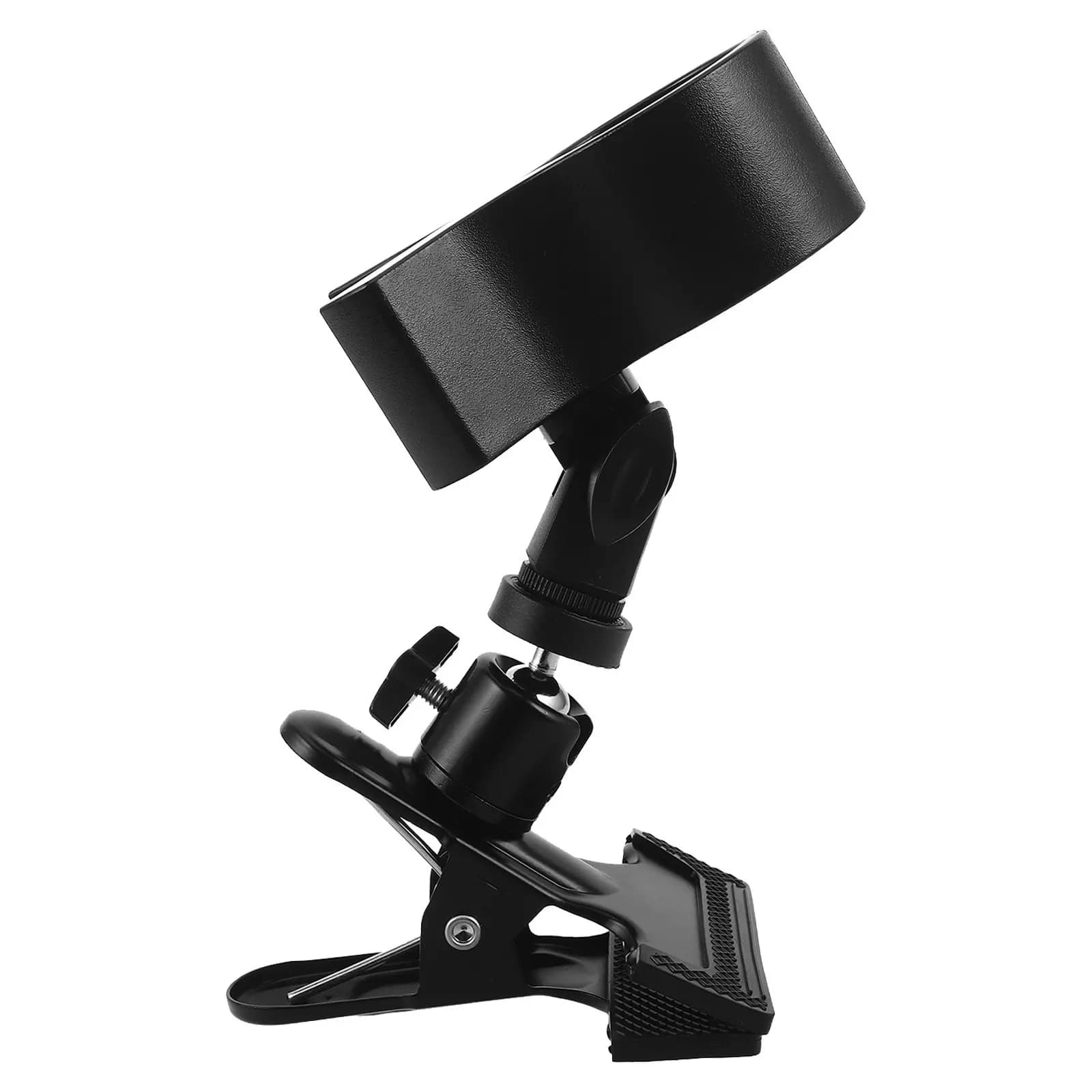 Rotating Hair Dryer Holder Adjustable Hands-Free Blow Dryer Stand Clamp-on Desk Organizer Rack Bathroom Salon Styling Tool