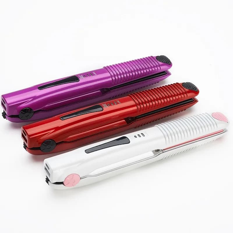 Portable Hair Plate 200 °C 25W USB Wireless Professional Mini Ironing Wires Quick Heating Hair Care Tools for LED Styling