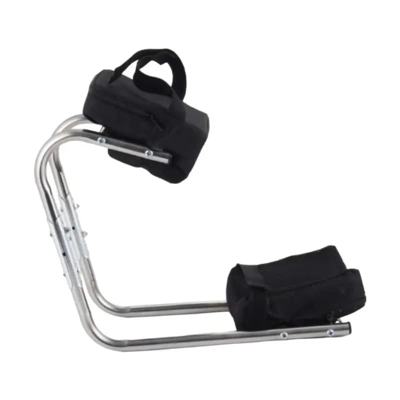 Ginocchiera da giardino durevole in acciaio inossidabile, protezione per il ginocchio da giardino, sedile per ginocchio da giardino regolabile, salvaspazio e indossabile