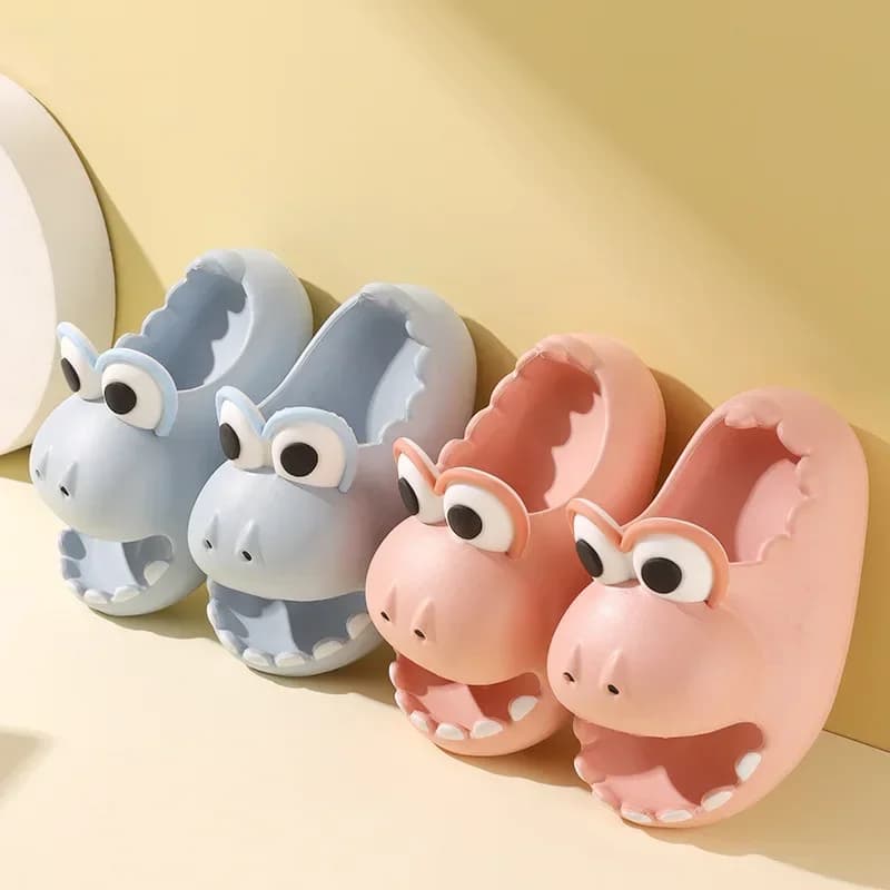 Pantofole estive per bambini antiscivolo leggero bambini ragazze sandalo da spiaggia moda ragazzi simpatico cartone animato dinosauro suola morbida scarpe ad asciugatura rapida
