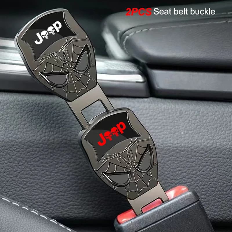 2PCS Auto Cintura di Sicurezza Clip di Estensione Spina di Sicurezza Auto Sedile di Sicurezza Blocco Fibbia Per Jeep Compass Renegade Wrangler Patriot Grand Cherokee