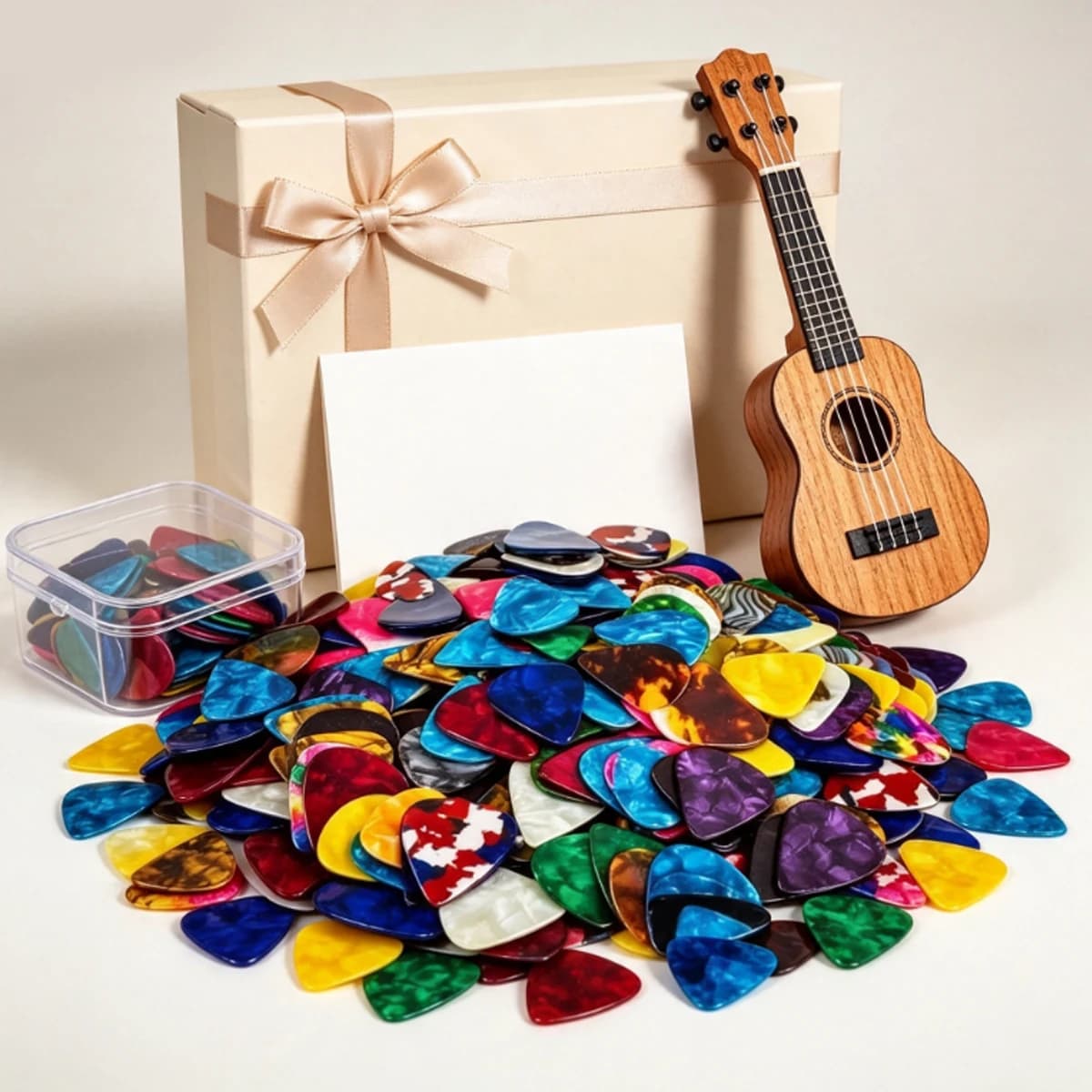 84Pcs Celluloid Guitar Picks in Assorted Colors, 0.46mm Standard Plectrum Set for Acoustic, Electric Lovers and Players ZSY
