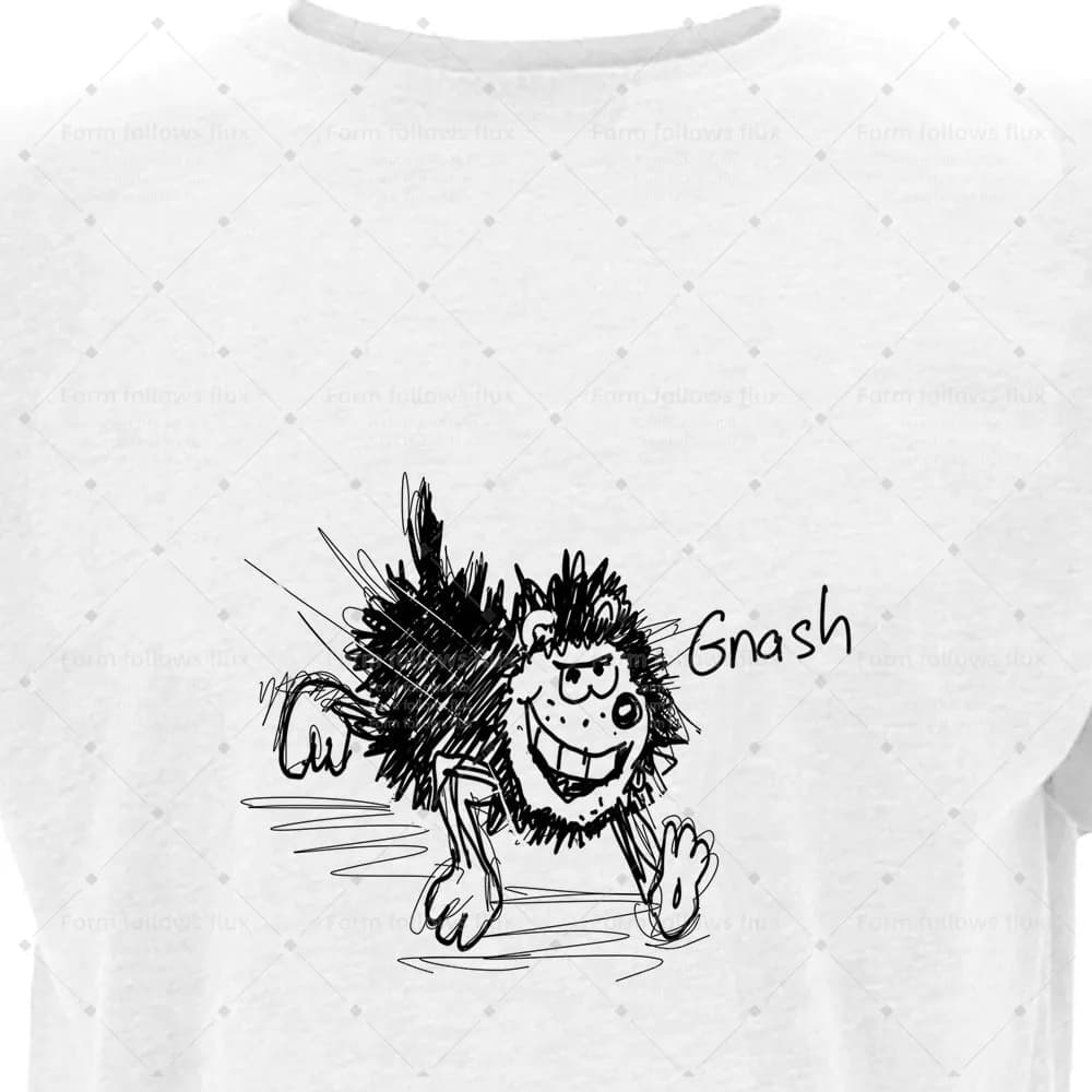T-shirt con cappuccio da uomo 2026 Gnasher – I personaggi di Beano Animals, stile fumetto disegnato a mano, per bambini, unisex, taglie S-6XL