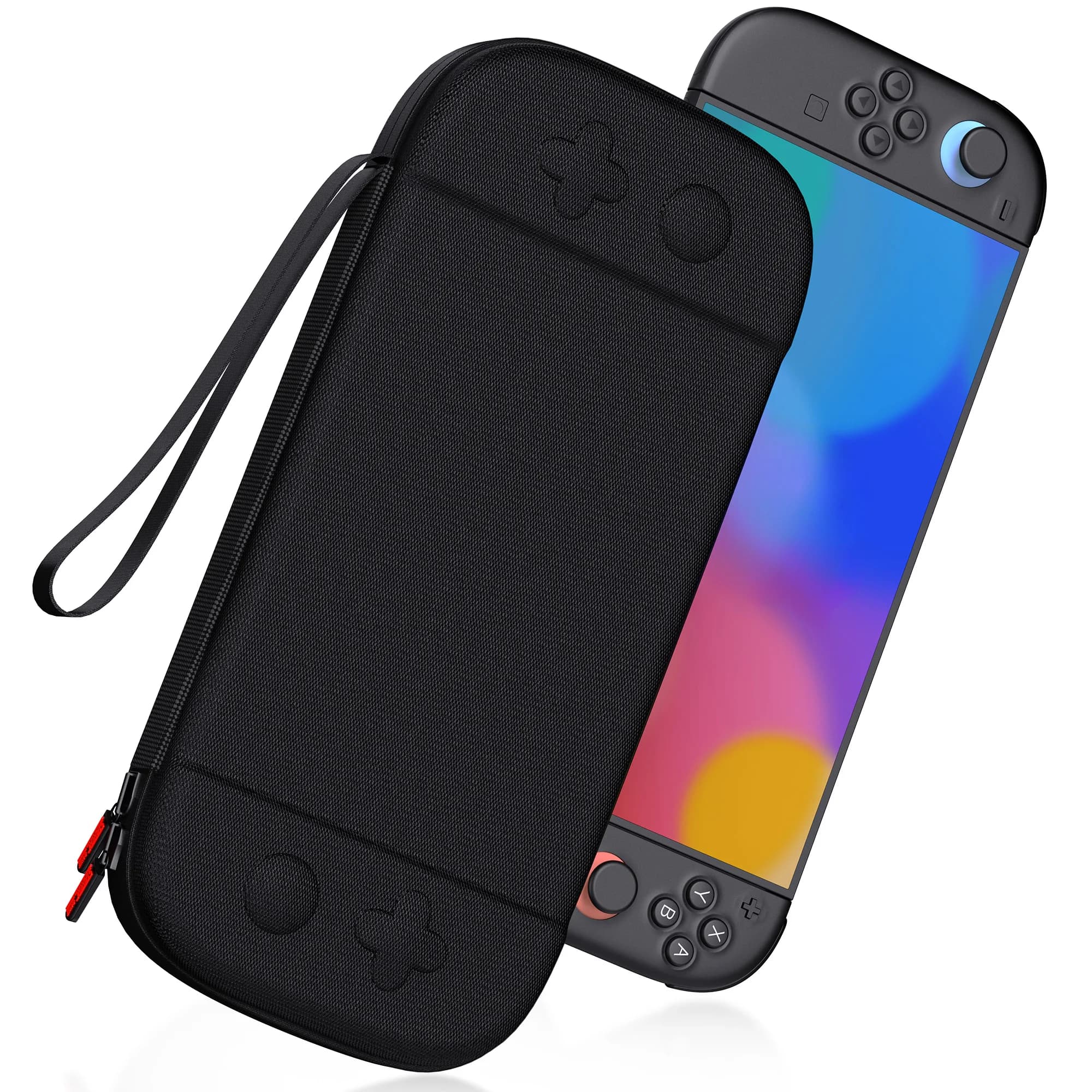 Custodia da trasporto sottile per Nintendo Switch 2, custodia rigida da viaggio con 12 slot per schede di gioco, borsa portatile per console Switch 2