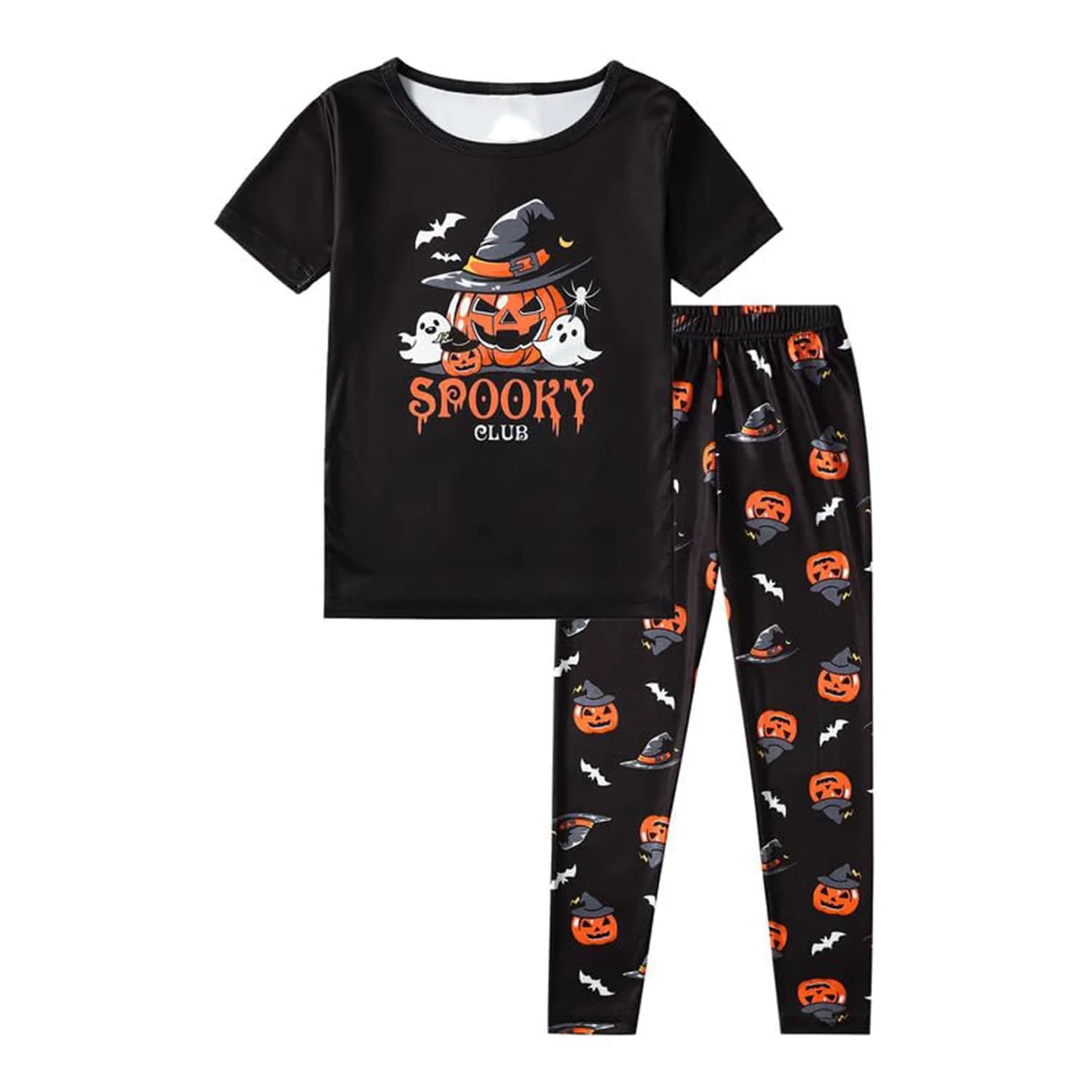 Pigiama di Halloween Set Pantaloni da salotto e t-shirt Set da uomo e da donna Completo estivo ampio Vendita calda Set pigiama casual bizzarro