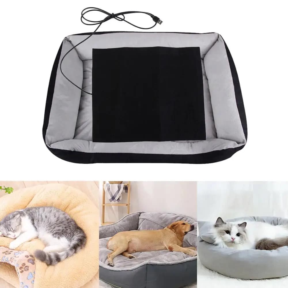Cuscino Riscaldante per Cani e Gatti con Controllo della Temperatura, Tappetino Elettrico per Animali Domestici, Coperta Termica per Cani, Tappeto Riscaldante