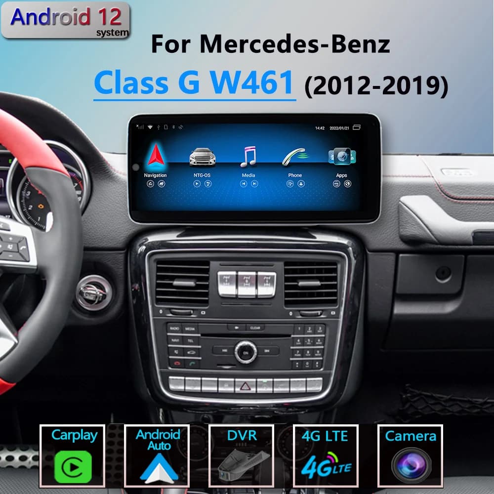 Per Mercedes Benz Classe G W461 W463 G500 Android 13 HD CarPlay Autoradio Navigazione GPS 2012 2019 LHD Lettore Multimediale Schermo