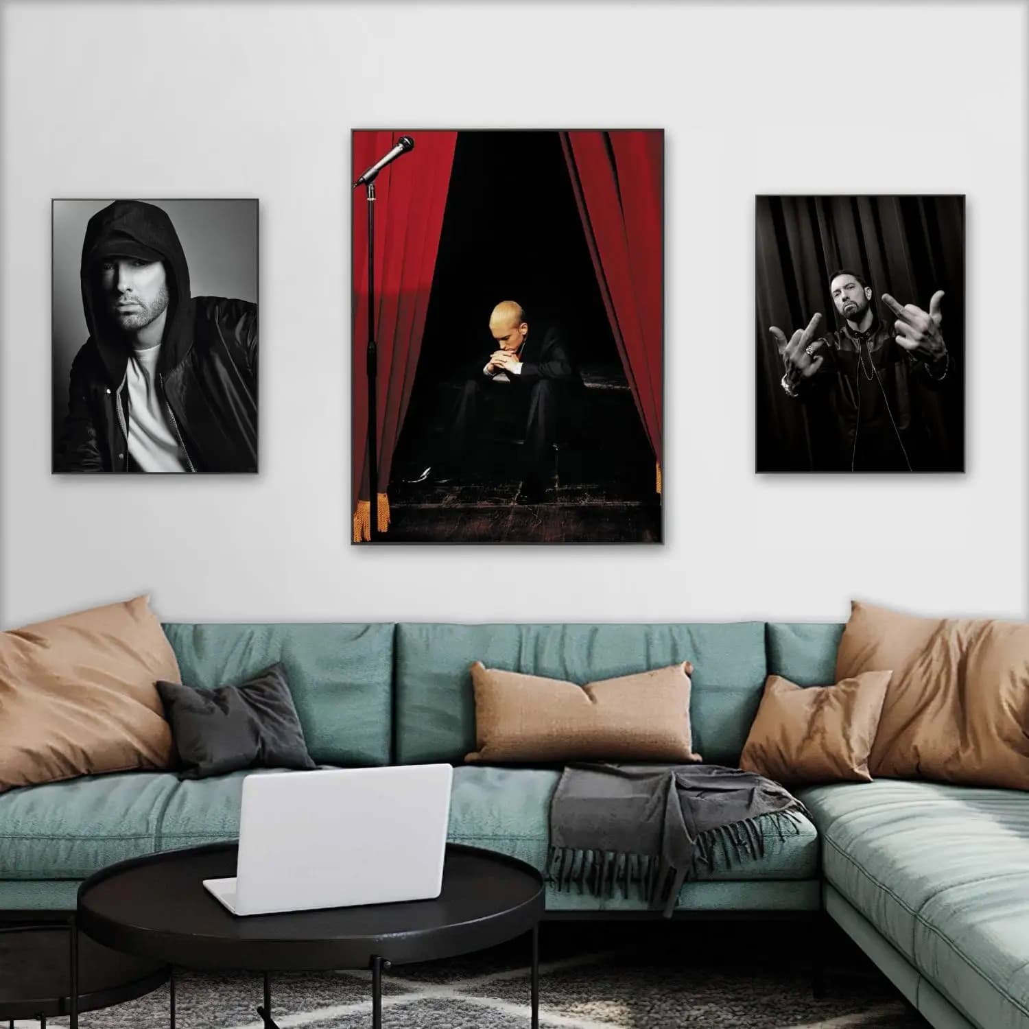 European and American Rapper Eminem Wall Diamond Painting DIY Rhinestone Sticker Adult Handmade Gift Home Bedroom Decoration Painting Suitable for Beginners