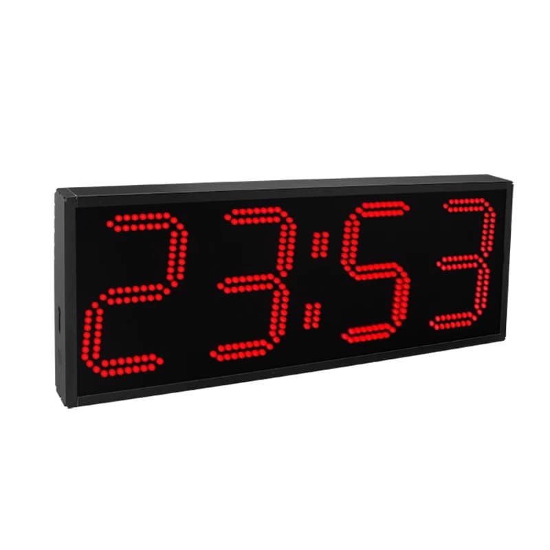 CHEETIE CP28B 4 Digit Large 9 Inch Sports Digital Wall Clock with LED Stopwatch for Training