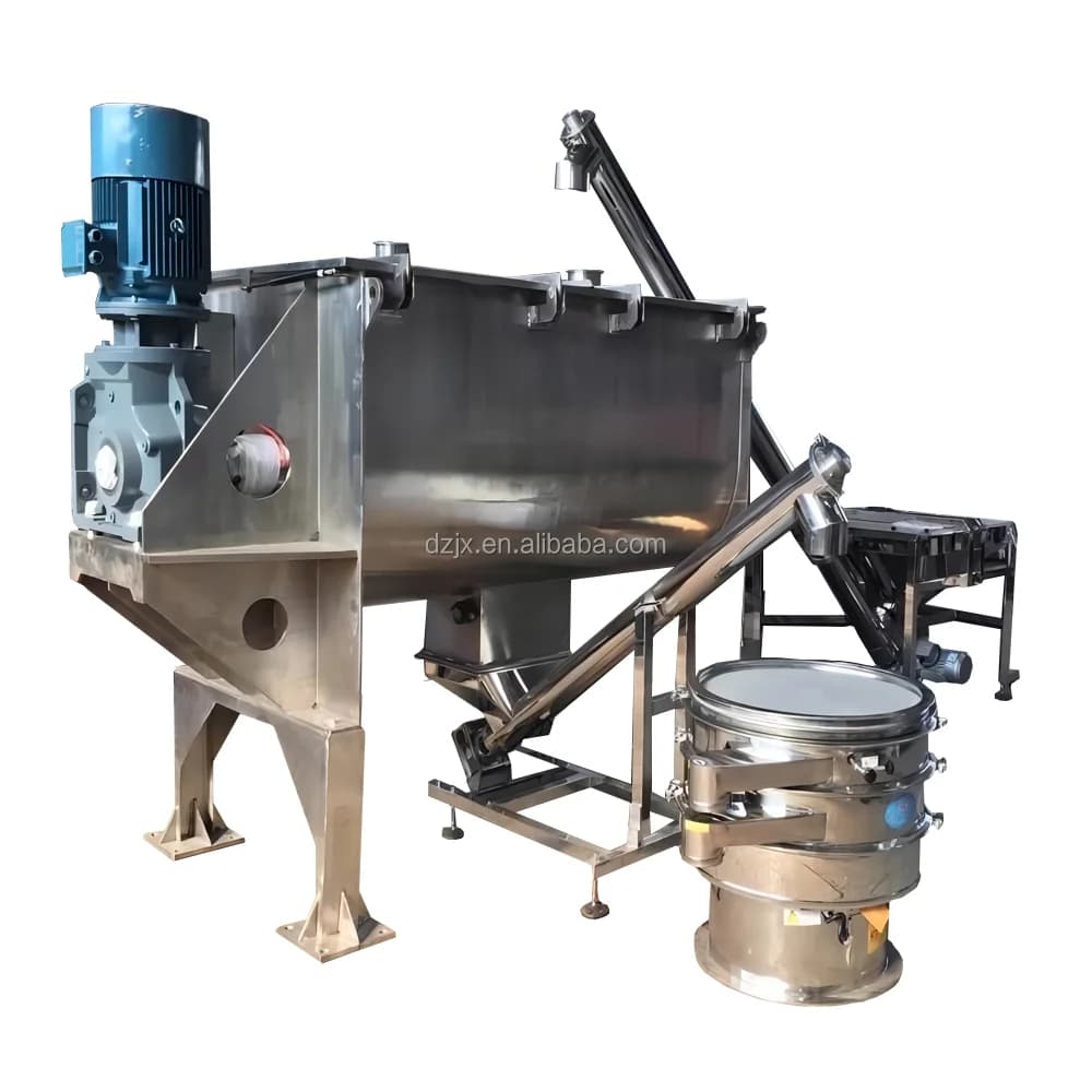DZJX Food Processing Zacme Kava Stucco Instant Drink Acrylic Nail Powder Mixing Horizontal Tape Blender Mixer