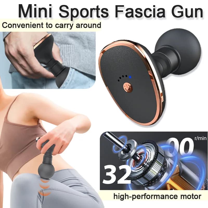 Elettrico portatile piccolo vibrazione fascia pistola fitness esercizio rilassamento muscolare cervicale colonna vertebrale vita mini massaggiatore tascabile