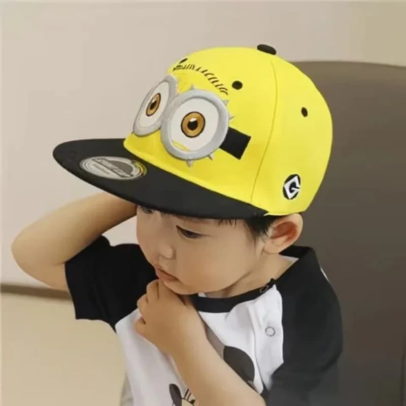 Cappellino da Baseball Minions, Divertente Cappello da Viaggio Hip Hop per Bambini e Adulti, Visiera Parasole Kawaii, Cappello Ricamato con Cartoni Animati per Ragazzi e Ragazze, Regalo per Bambini