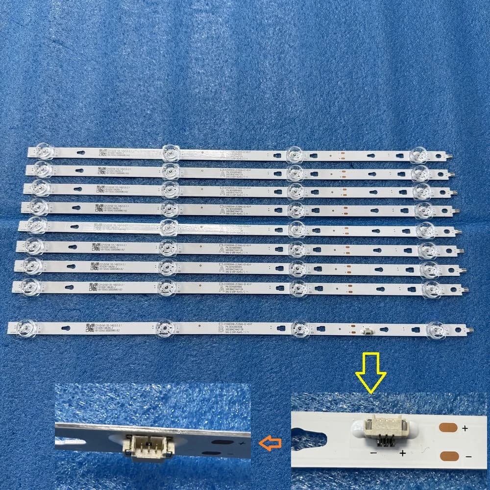 Striscia di retroilluminazione a LED per Haier LED49K6500 JVC LT49MAW598 ONN 100007147-CA 0NN100012585 LED50D04AZC26AG02E