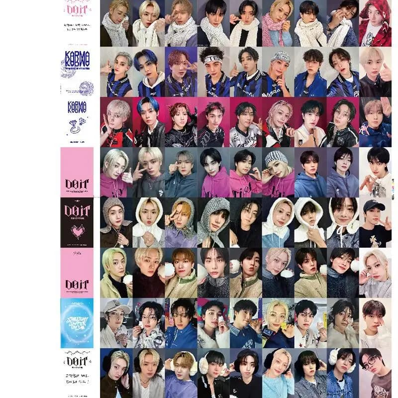 8pcs K-POP Stray Kids LOMO Card SKZOO DOIT KARMA Small Card FELIX HYUNJN Bangchan Collection Card Peripheral Gifts