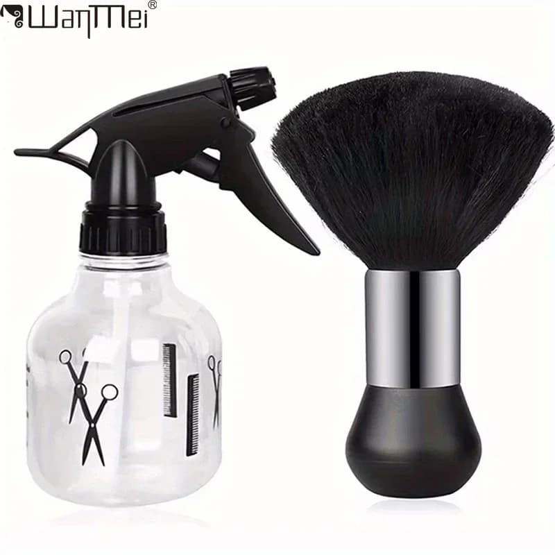 WANMEI Barbiere Hairdresser Water sprayer Set Barbiere Hairdresser Neck Brush for Cleaning Professional hair styling tool