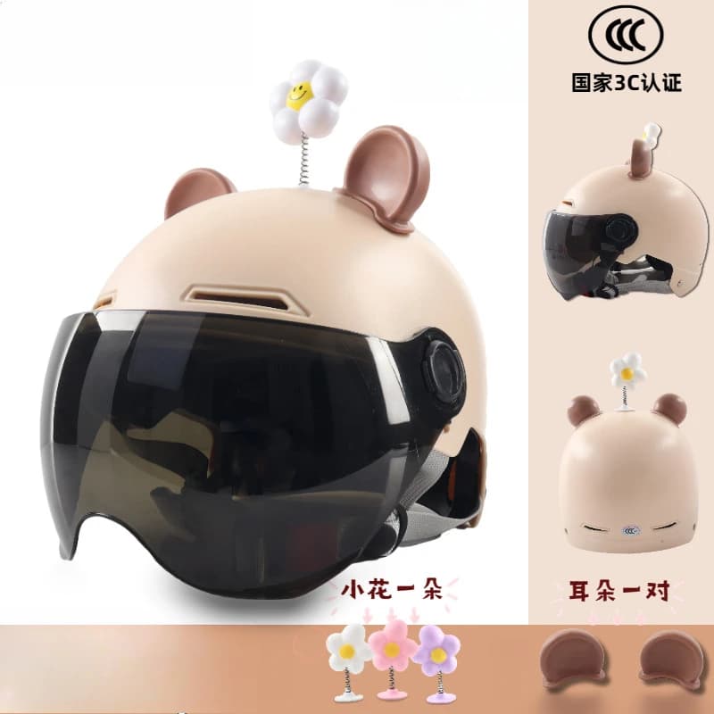 Women's Riding Helmet Safety Helmet for Outdoor ABS Skateboard Bike and Shock Absorber for Adult Adjustable Adorable Appearance