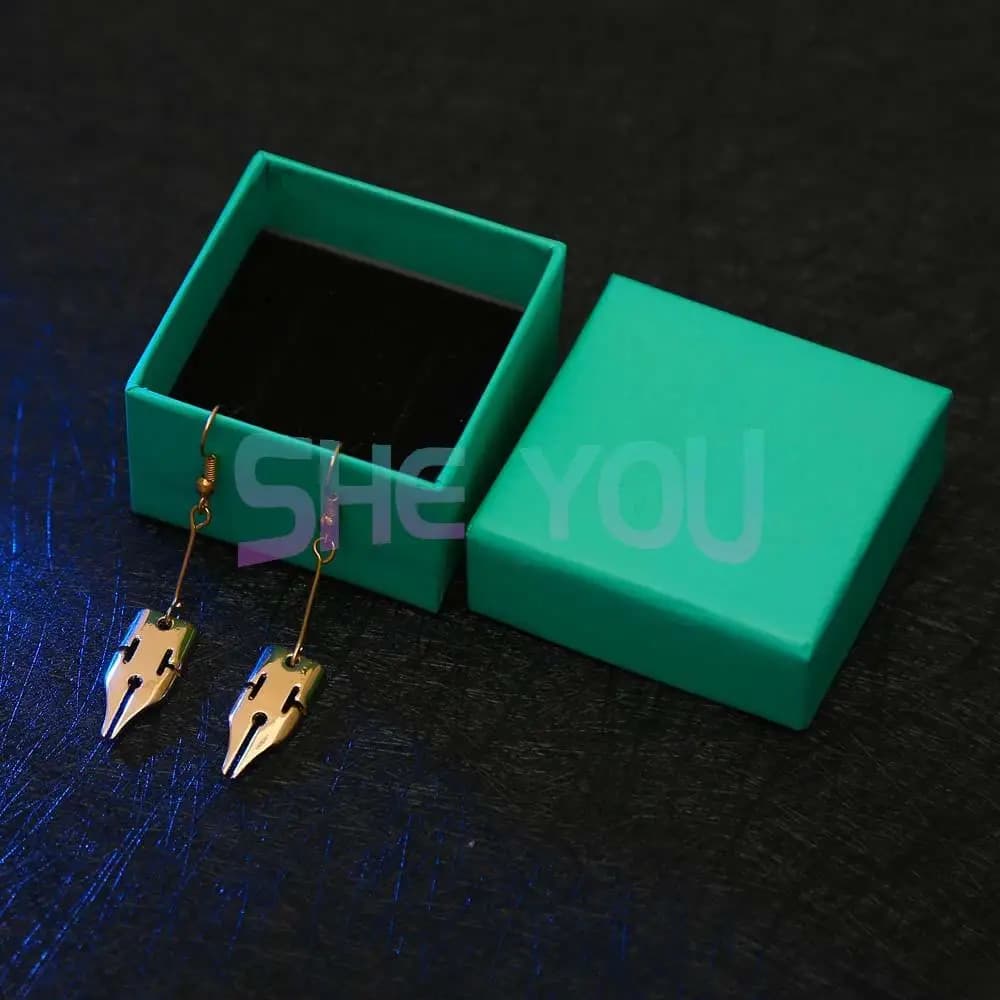 1 paio Anime JOJO accessori Cosplay Rohan Kishibe orecchini a bottone in metallo gioielli puntelli Cosplay